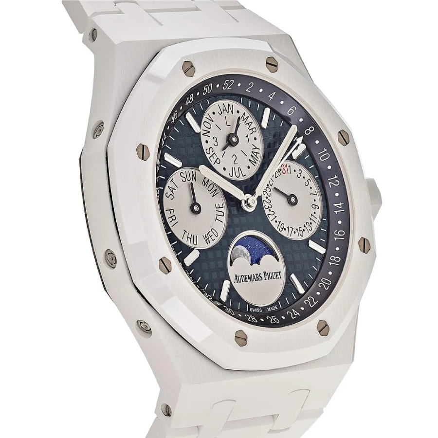 Royal Oak Perpetual Calendar 26579CS White Ceramic - Cloned Calibre AP 5134 - Image 2