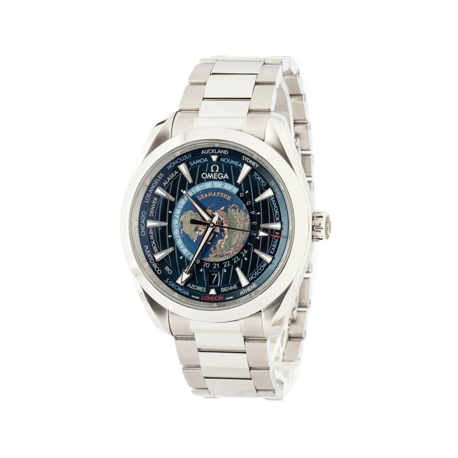 Omega Aqua Terra Worldtimer (43mm) - Blue Map Dial & Cloned Calibre 8938 - Image 2