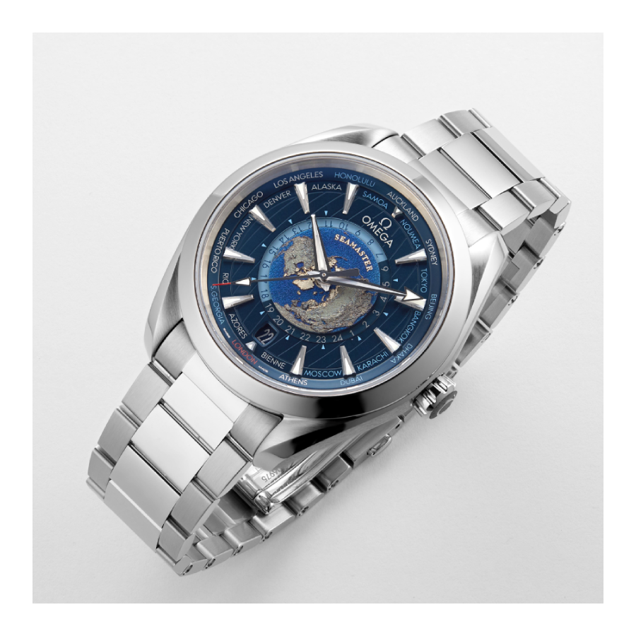 Omega Aqua Terra Worldtimer (43mm) - Blue Map Dial & Cloned Calibre 8938 - Image 4