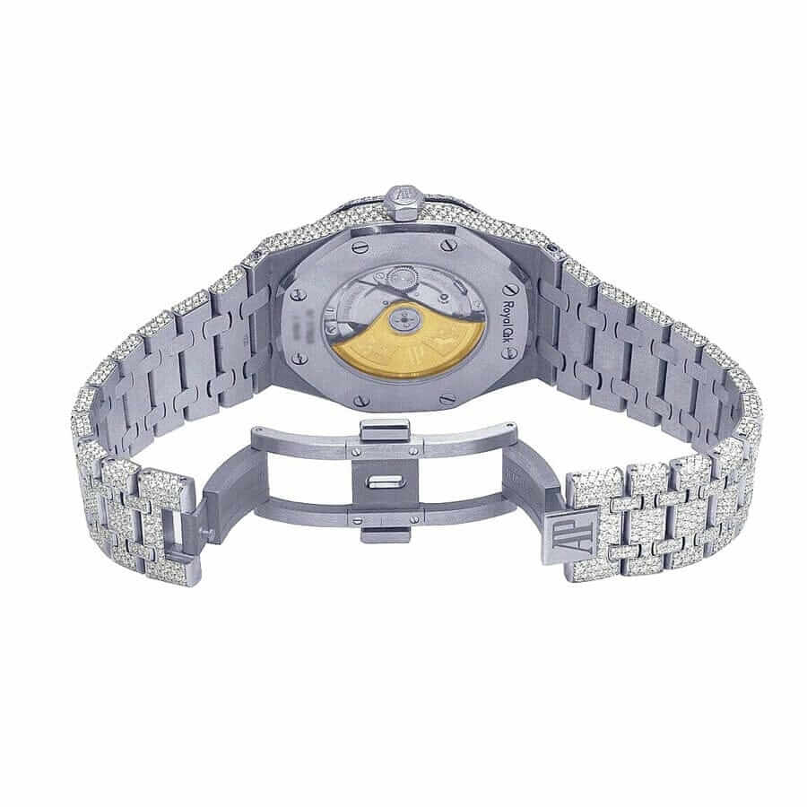Audemars Piguet Royal Oak "Iced Out" Pavé Set 15400ST - Image 3