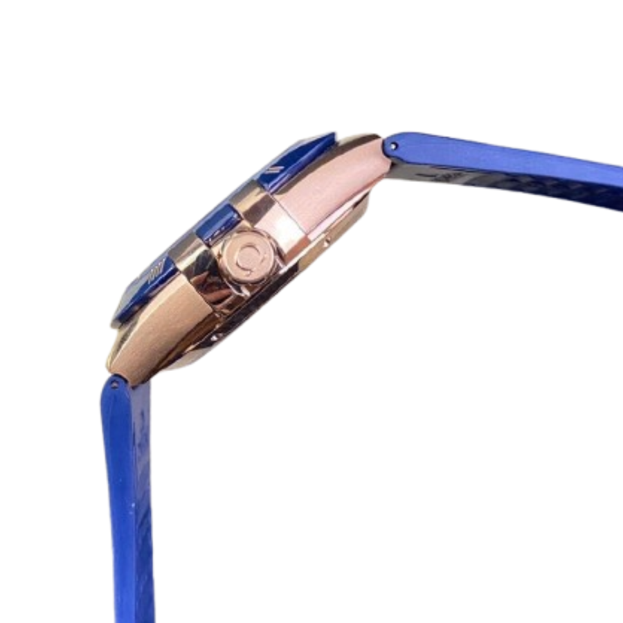 Omega Constellation Full Gold Look (39mm) - Blue Dial & Cloned Calibre 8938 World Timer - Image 5