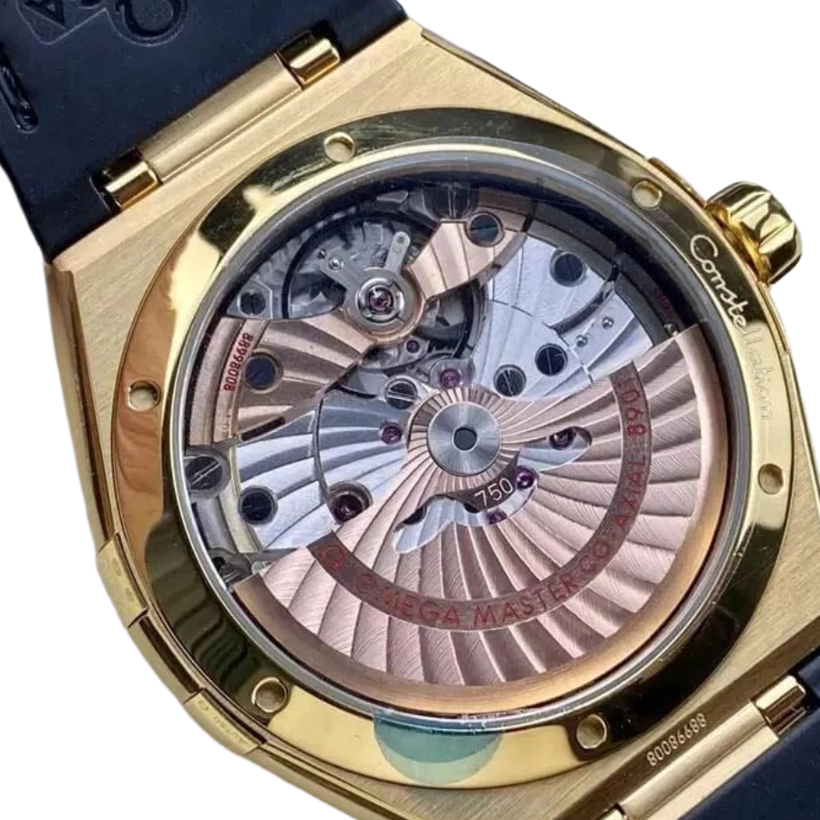 Omega Constellation Full Gold Look (41mm) - Black Dial & Cloned Calibre 8938 World Timer - Image 6