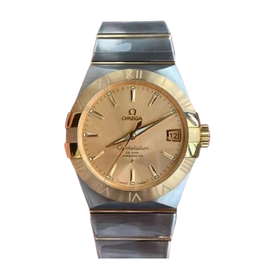 Omega Constellation Two-Tone (38mm) - Gold Dial & Cloned Calibre 8938 World Timer
