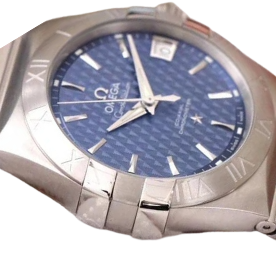 Omega Constellation 35mm Steel - Blue Dial & Cloned Calibre 8938 World Timer - Image 5
