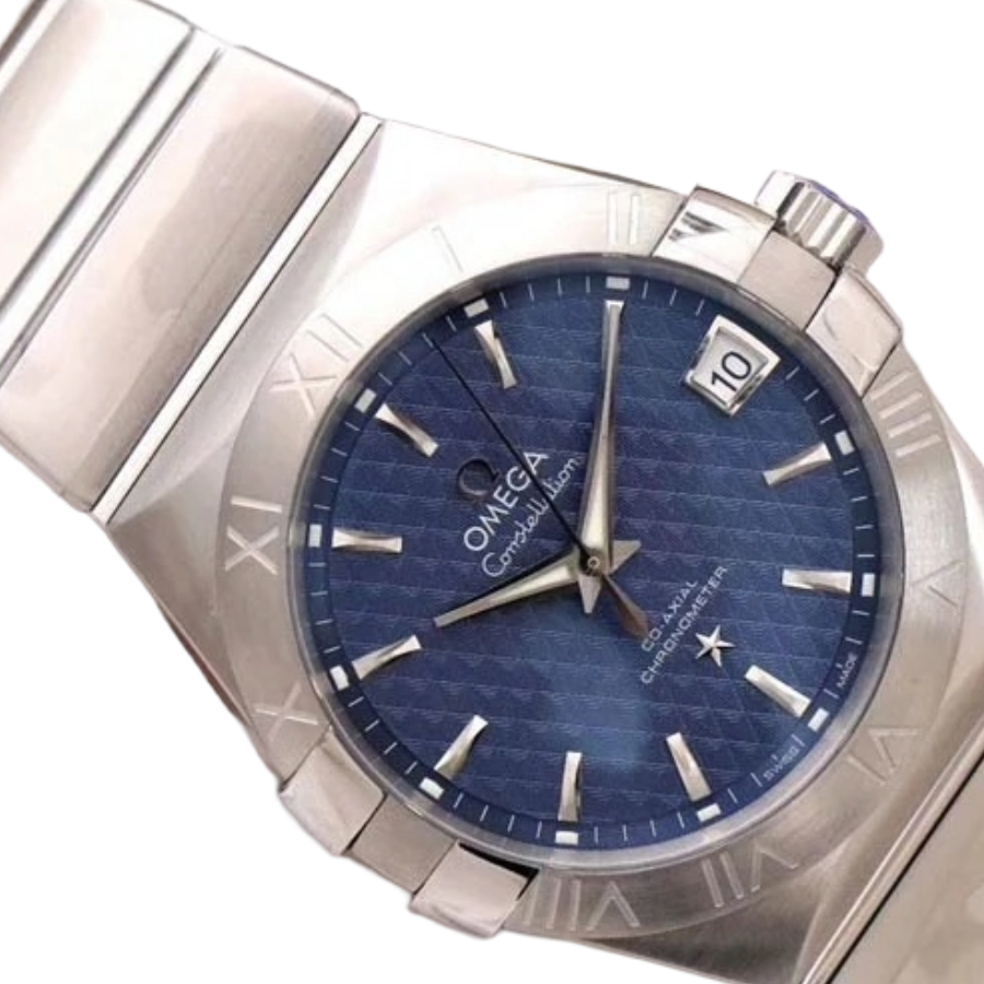 Omega Constellation 35mm Steel - Blue Dial & Cloned Calibre 8938 World Timer - Image 3