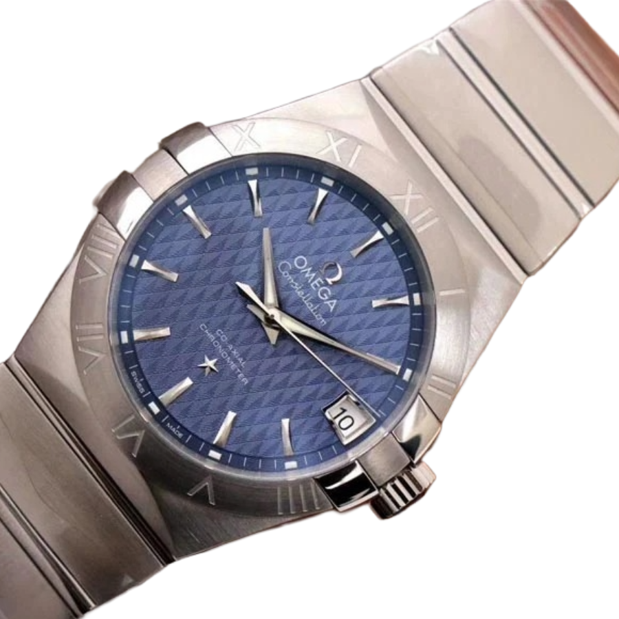Omega Constellation 35mm Steel - Blue Dial & Cloned Calibre 8938 World Timer - Image 4