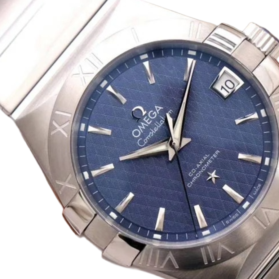 Omega Constellation 35mm Steel - Blue Dial & Cloned Calibre 8938 World Timer - Image 2
