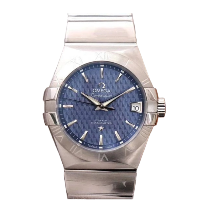 Omega Constellation 35mm Steel - Blue Dial & Cloned Calibre 8938 World Timer
