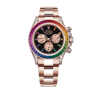 Rolex Daytona “Rainbow” (40mm) - Rose Gold Look & Cloned Calibre 4130 Chrono