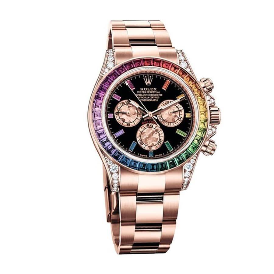 Rolex Daytona “Rainbow” (40mm) - Rose Gold Look & Cloned Calibre 4130 Chrono - Image 2