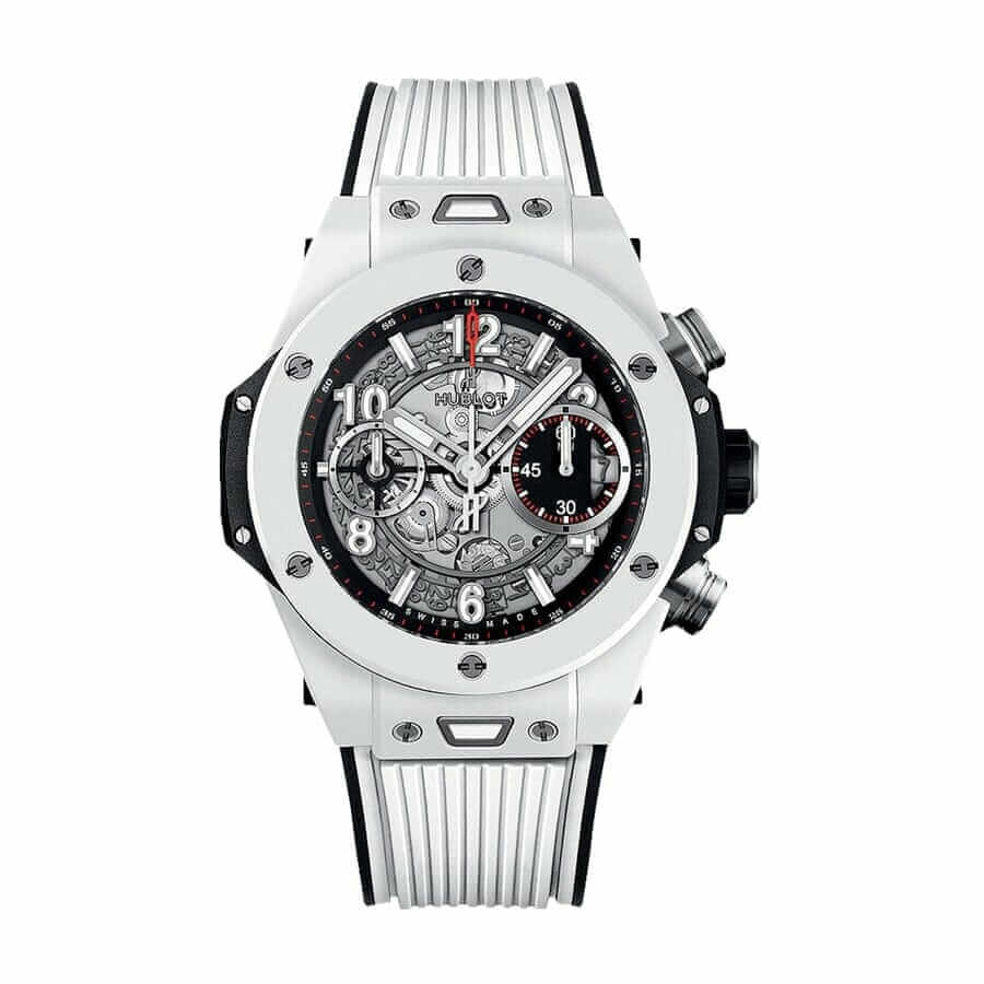 Hublot Big Bang Unico White Ceramic Skeleton (45mm) - Cloned HUB1242 Flyback